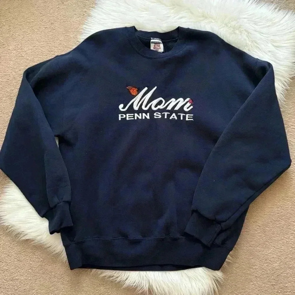 Jerzees Tops - 90’s Penn State Mom Embroidered Crewneck Sweatshirt XL